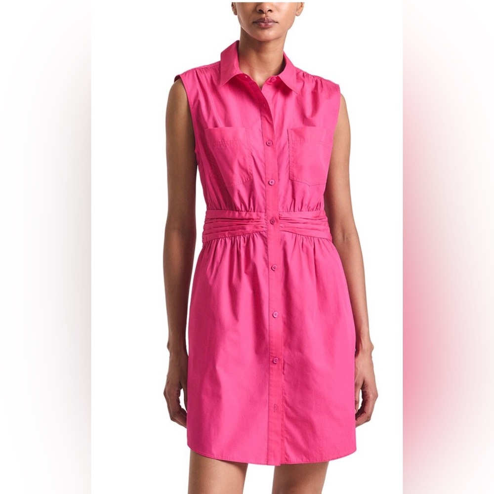 Derek Lam Bright Pink Sleeveless Mini Dress